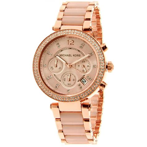 montre chronographe pour femme parker de michael kors|michael kors diamond watch women's.